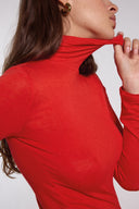 Col roulé rouge Malo