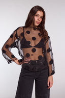 Blouse à pois Pola