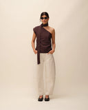 Top marron Trudy