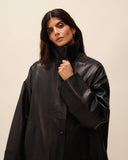 Veste en cuir noir Martin