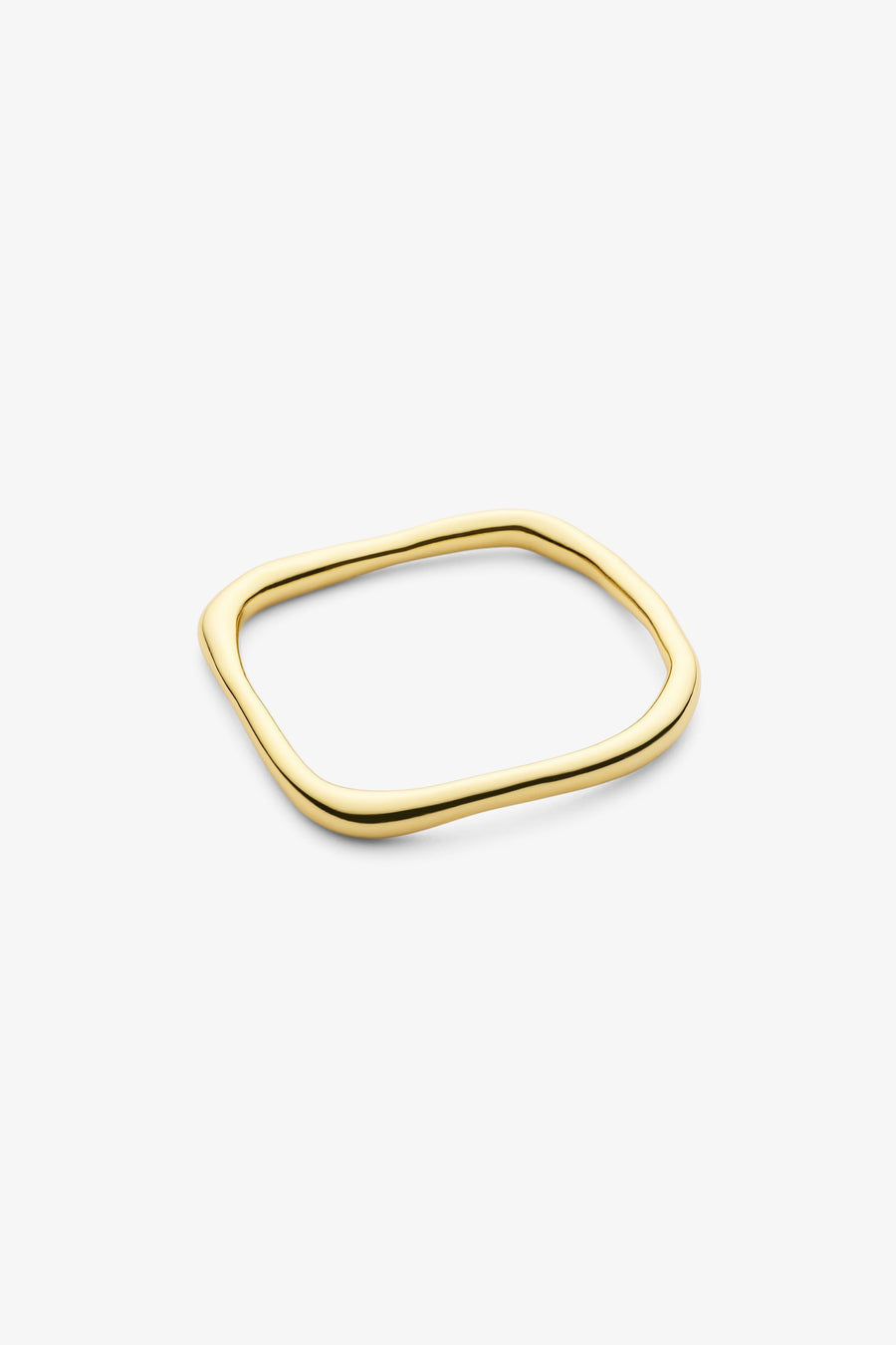 Bracelet irrégulier carré plaqué or