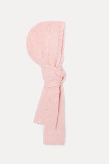 Capuche-écharpe rose Jina