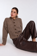 Gilet marron chiné Marly