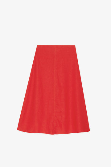 Jupe en Lin Jordana Rouge