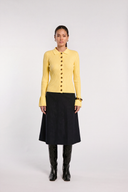 Cardigan en laine jaune Molly