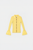Cardigan en laine jaune Molly
