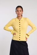Cardigan en laine jaune Molly