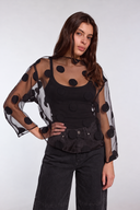 Blouse à pois Pola