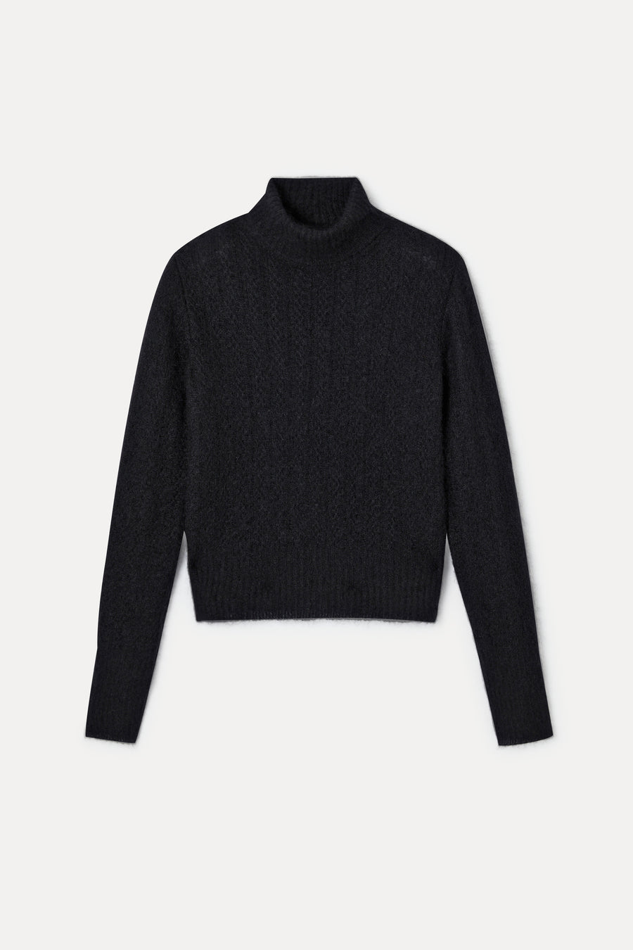Pull col roulé noir Marcus