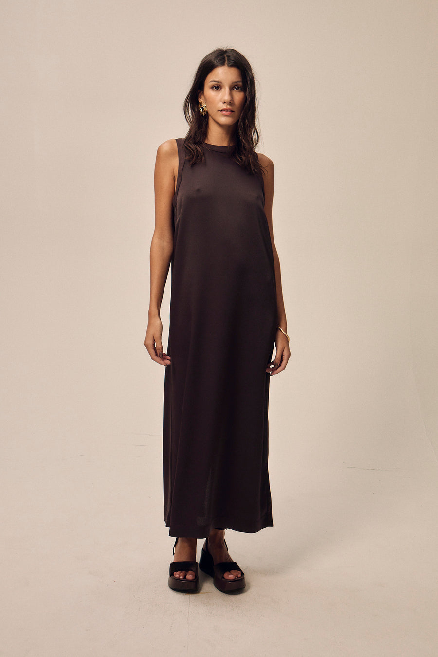 Robe Adid marron