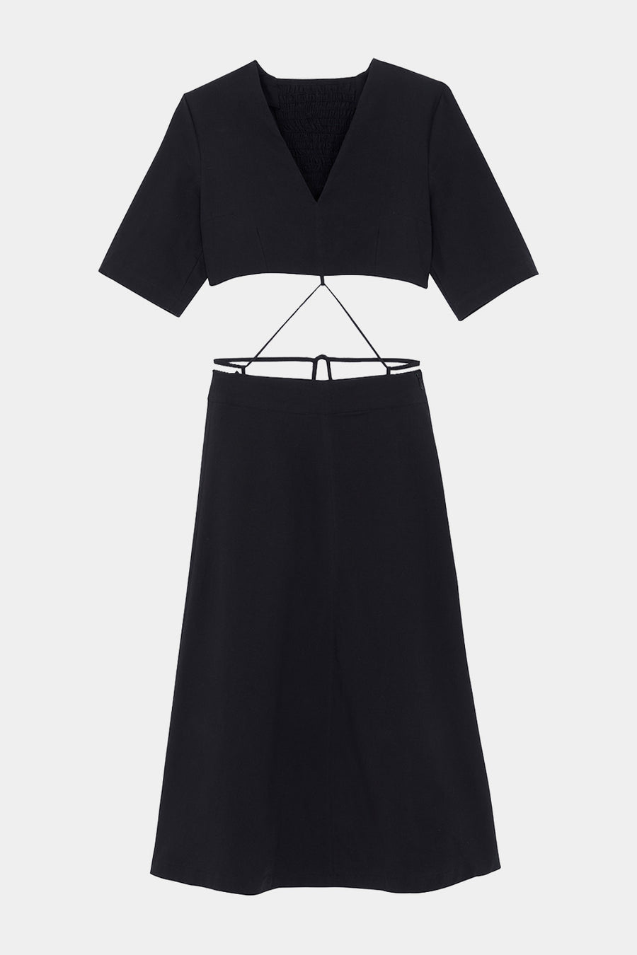 Robe longue à découpes Jordana