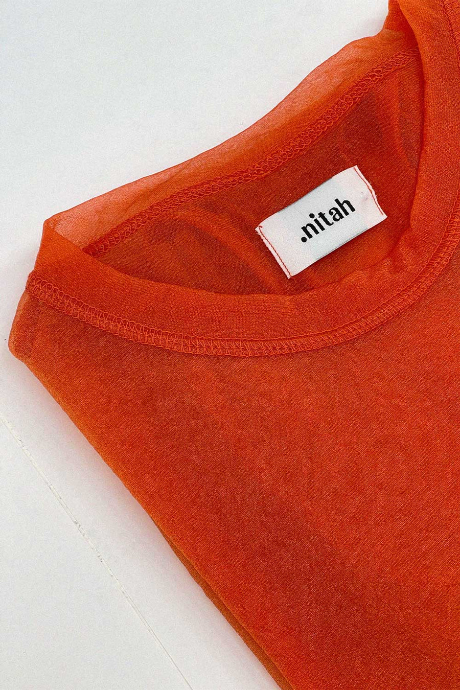 Top brillant Mathilda orange