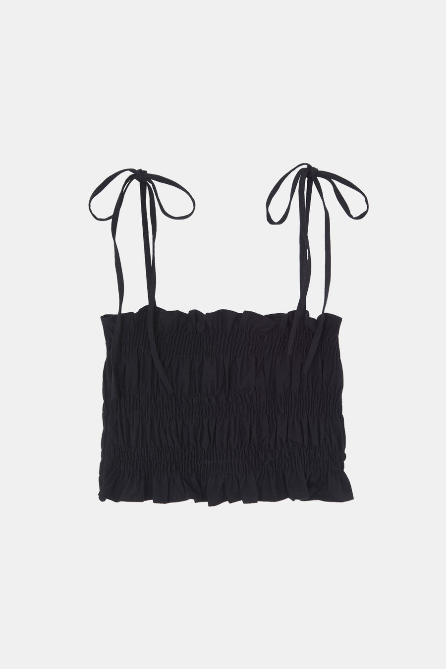 Top smocké Fanny noir