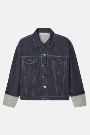 Veste en denim brut Anouar