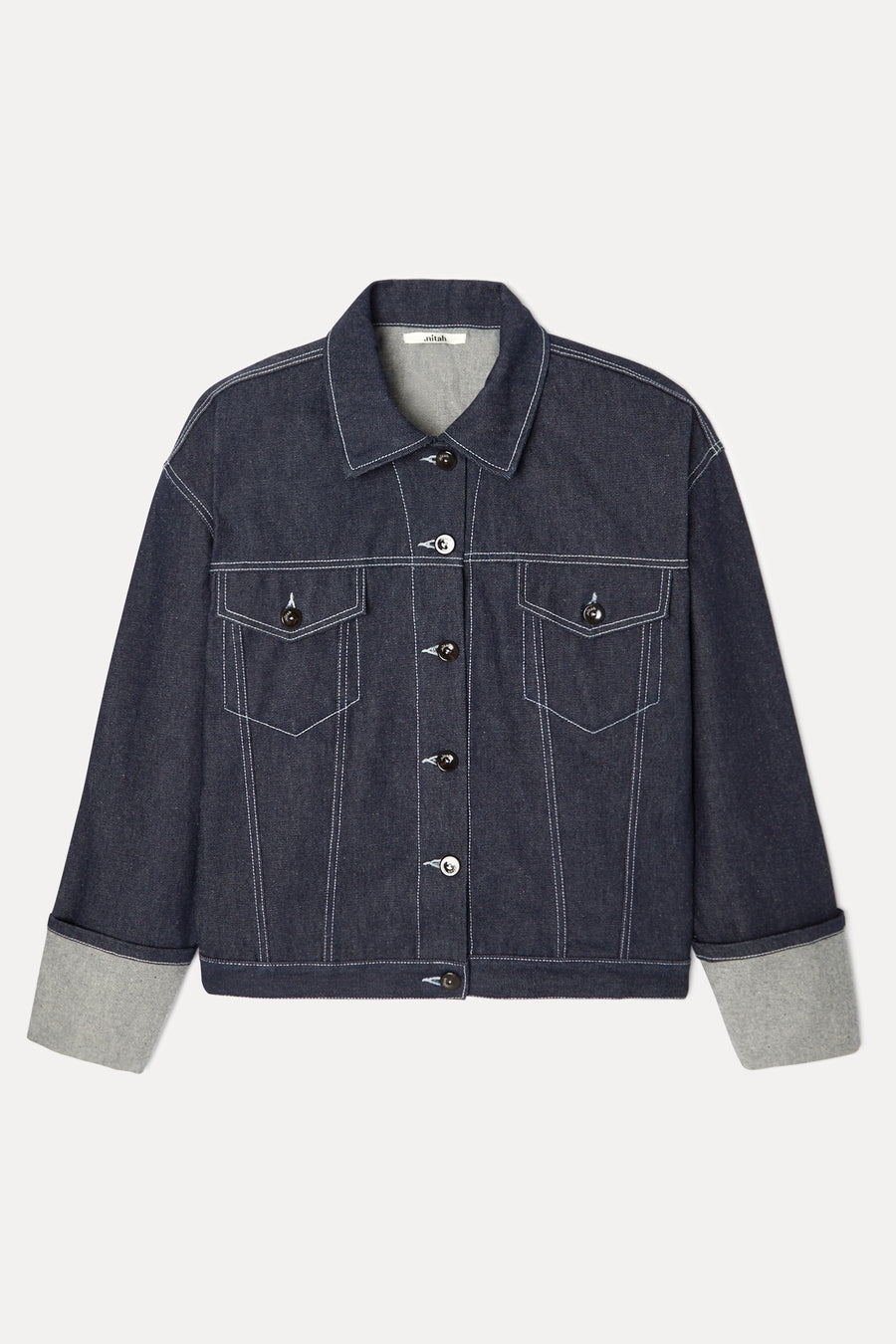 Veste en denim brut Anouar