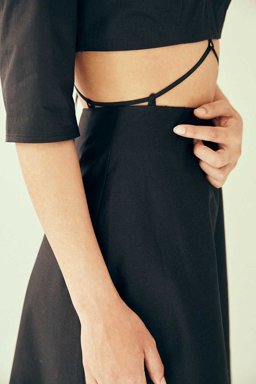 Robe longue à découpes Jordana