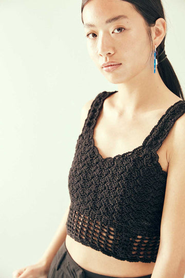 Top crochet ALBA noir